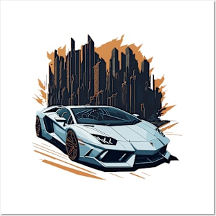 Lamborghini Classic Car Posters and Art